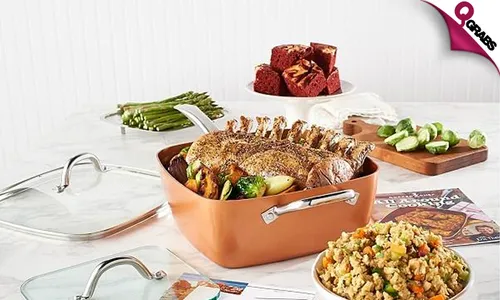 4-Piece Copper Cookware Set!